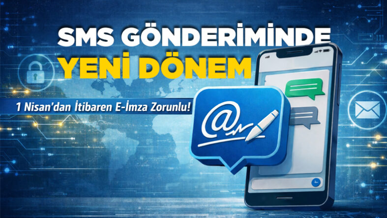 BTK mevzuatına uygun toplu SMS paneli e-imza ile giriş ve kimlik doğrulama ekranı